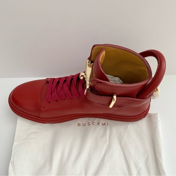 NWT: BUSCEMI Alce Dark Red Maroon Sneakers Men EU 40 (US 7) - Picture 6 of 11
